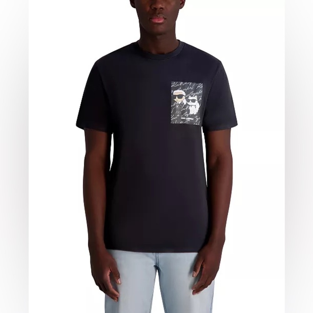 Karl Lagerfeld Paris. Karl & Choupette Relaxed Signature Graphic T-shirt. XL.